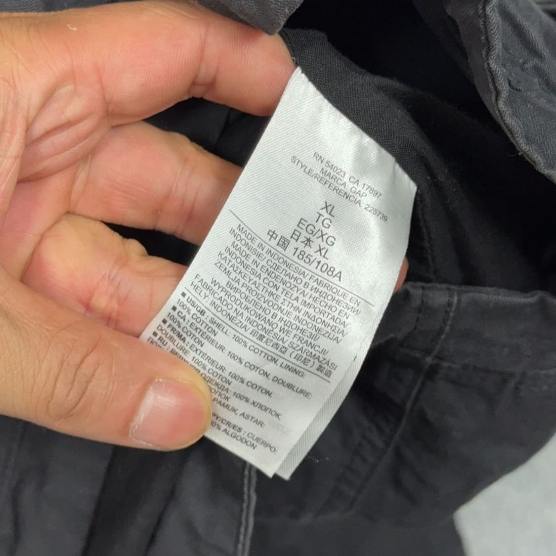 갭 블랙 유틸리티 테크웨어 후드 자켓 XL 상품이미지5