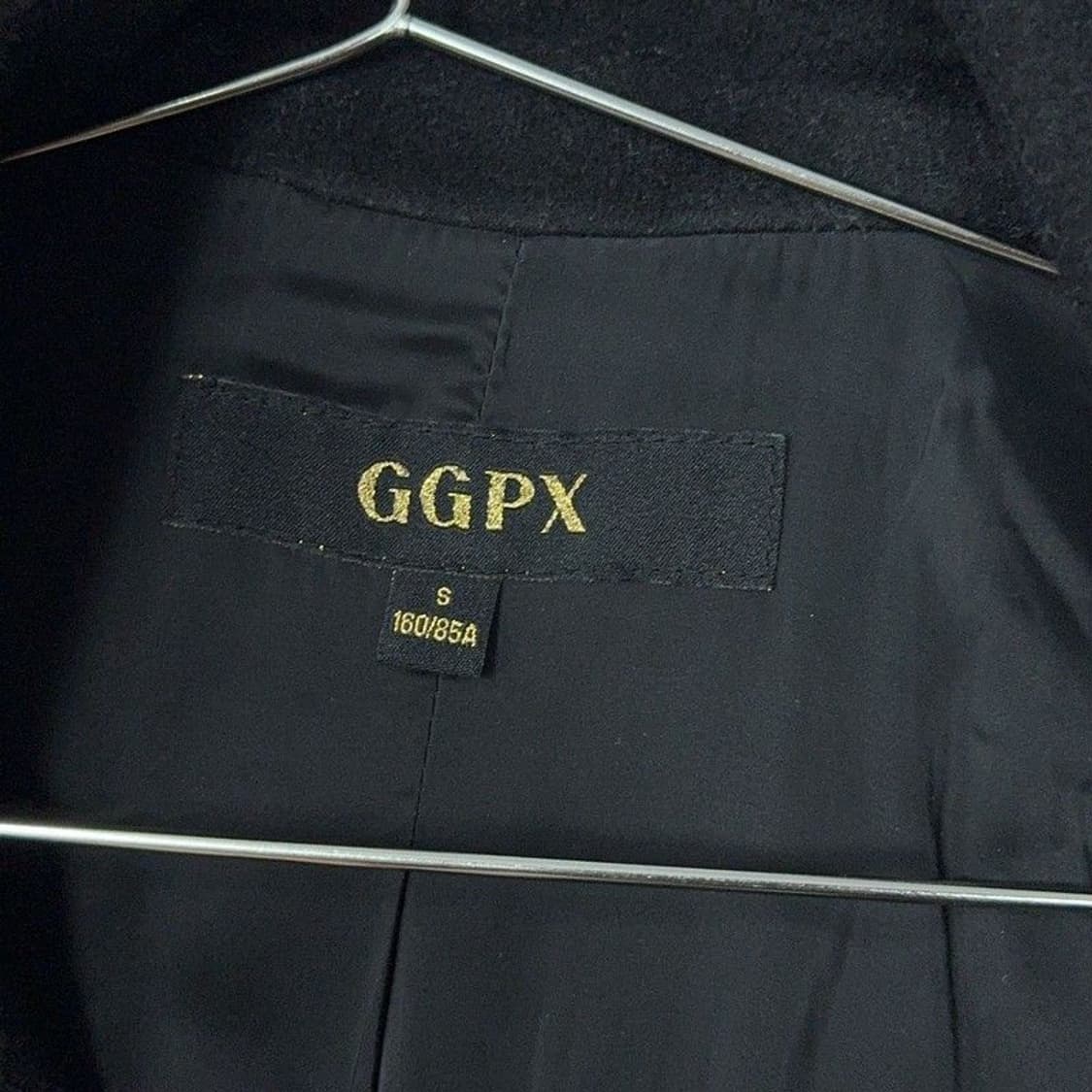 GGPX 집업 블랙 울 사이드 집업 코트 S 상품이미지5