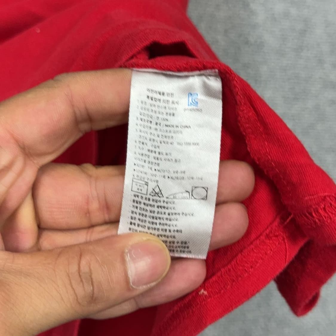 챔피온 프린팅 레드 반팔 티 L 상품이미지4