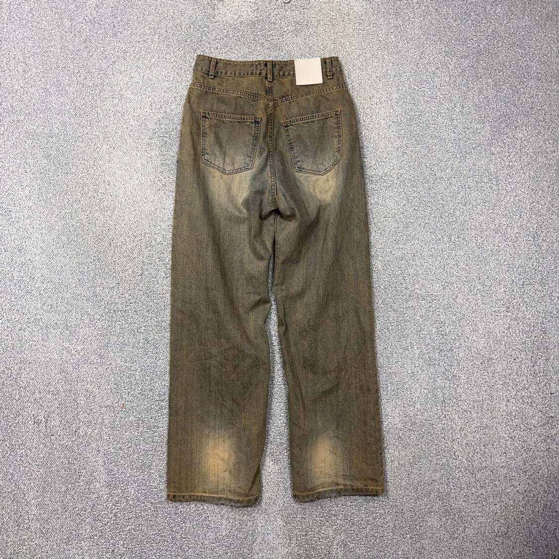 빈티지 카키 Y2K 워싱 데님팬츠 29 상품이미지2
