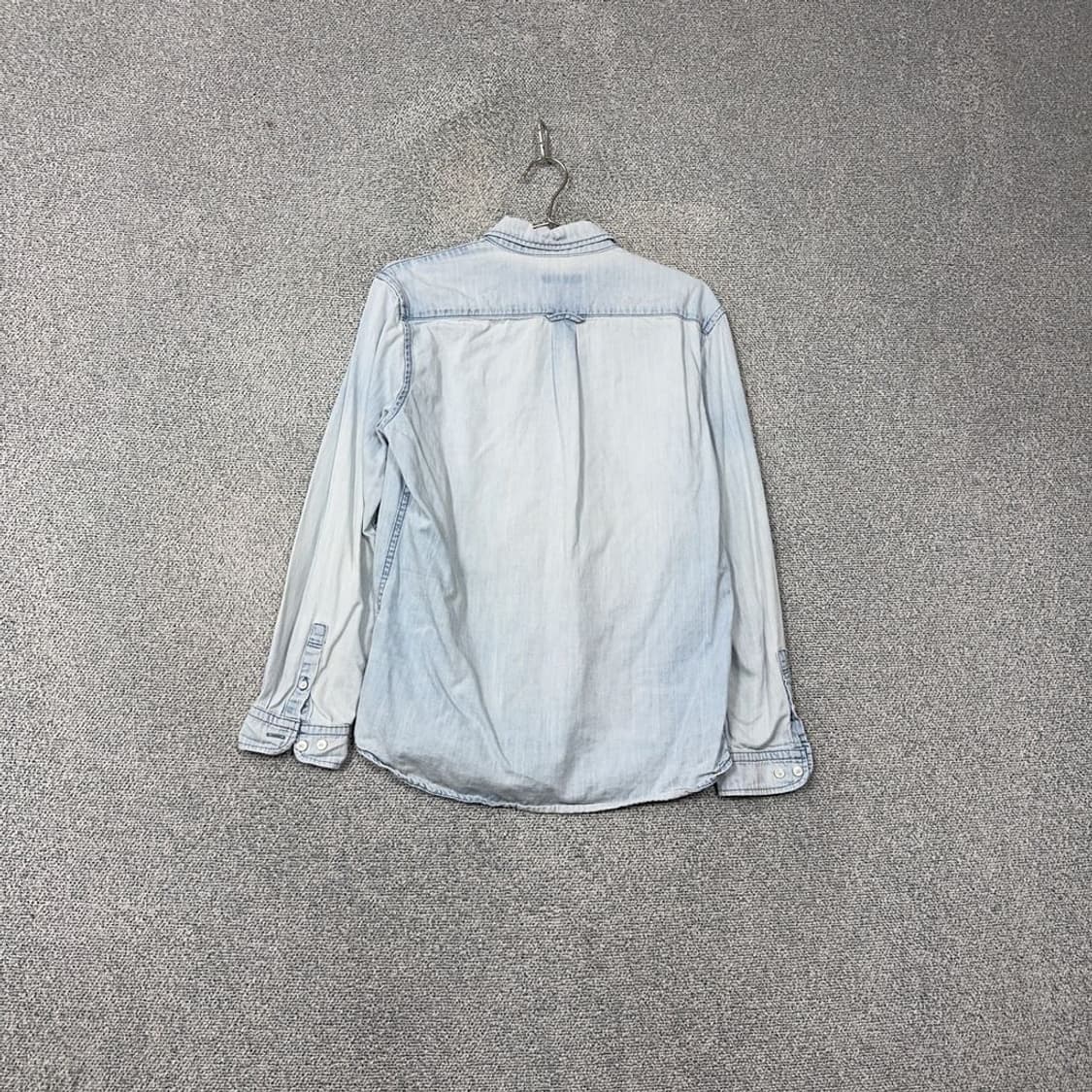 빈폴 라이트 블루 빈티지 연청 데님 셔츠 L 상품이미지2