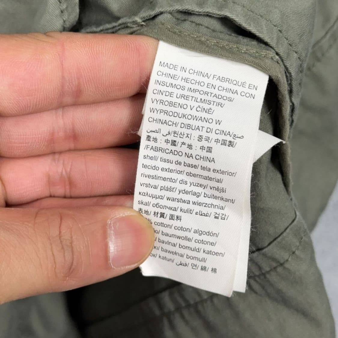 캘빈클라인 카키 사이드 집업 빈티지 코트 XS 상품이미지6