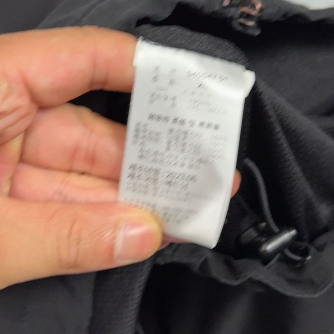 푸마 블랙 로고 기능성 후드 바람막이 XL 상품이미지5