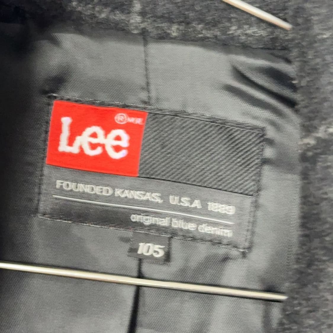 리 LEE 빈티지 체크 더플 코트 105 상품이미지7