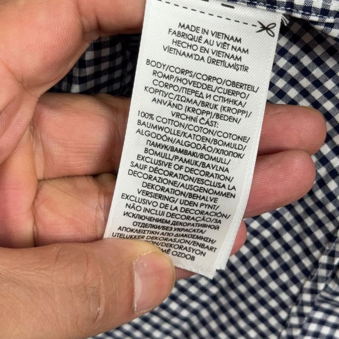 폴로 클래식핏 오버 로고 체크 셔츠 XL 상품이미지6