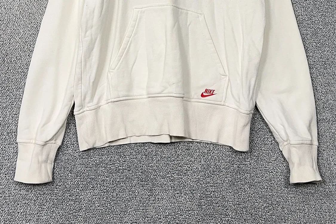 나이키 프린팅 크림 후드티 M 상품이미지4