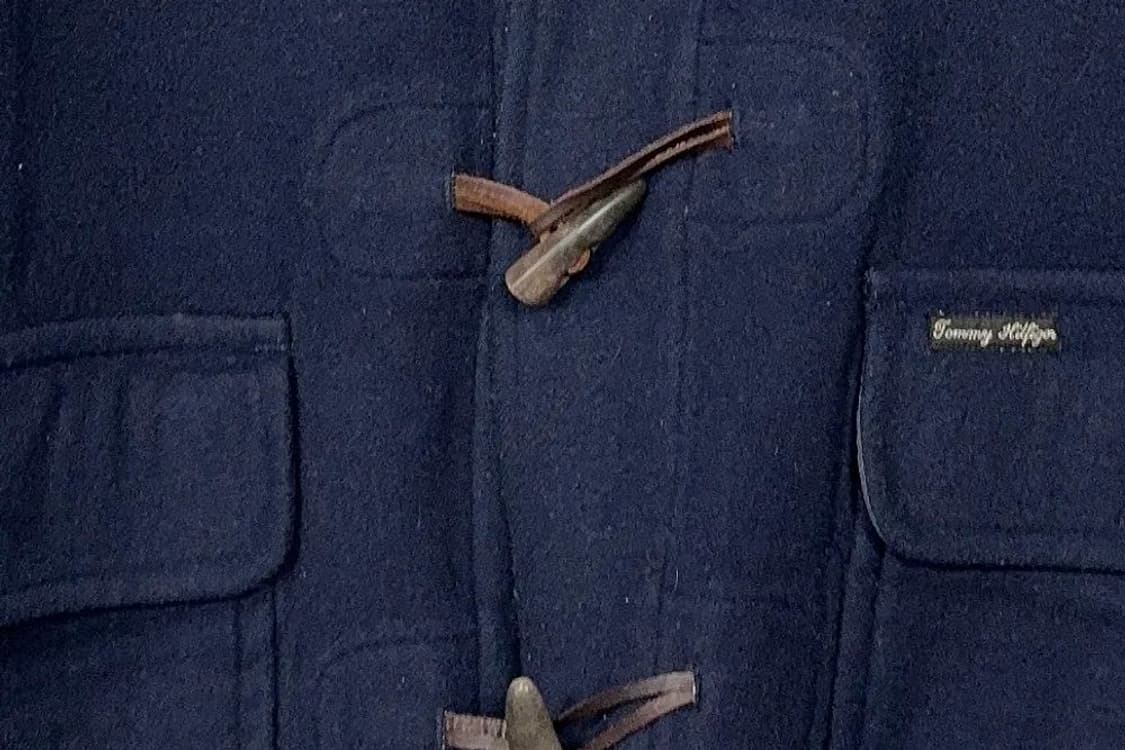 타미힐피거 네이비 클래식 더플 떡볶이 빈티지 후드 코트 M 상품이미지7