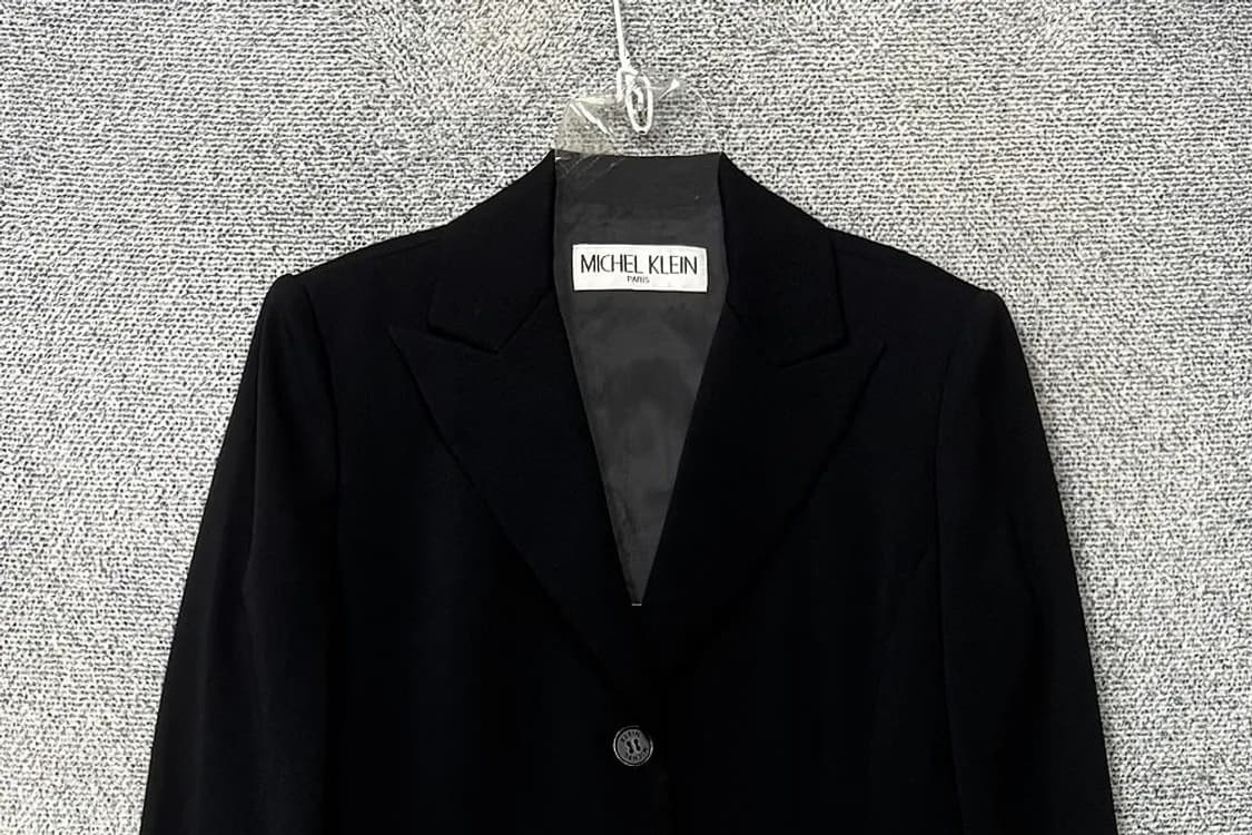 MICHEL KLEIN 여성 클래식 정장 블랙 블레이저 85-94-165 상품이미지3