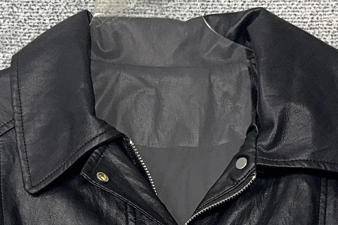 여성 빈티지 포켓 크롭 레더 집업 자켓 L 상품이미지5