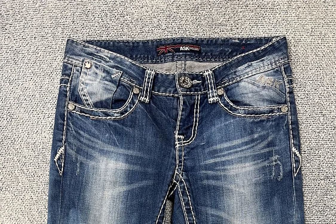 ASK 빈티지 워싱 블루 청바지 70(28) 상품이미지3