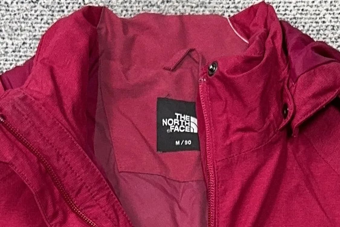 노스페이스 로고 레드 바람막이 자켓 M / 90 상품이미지5