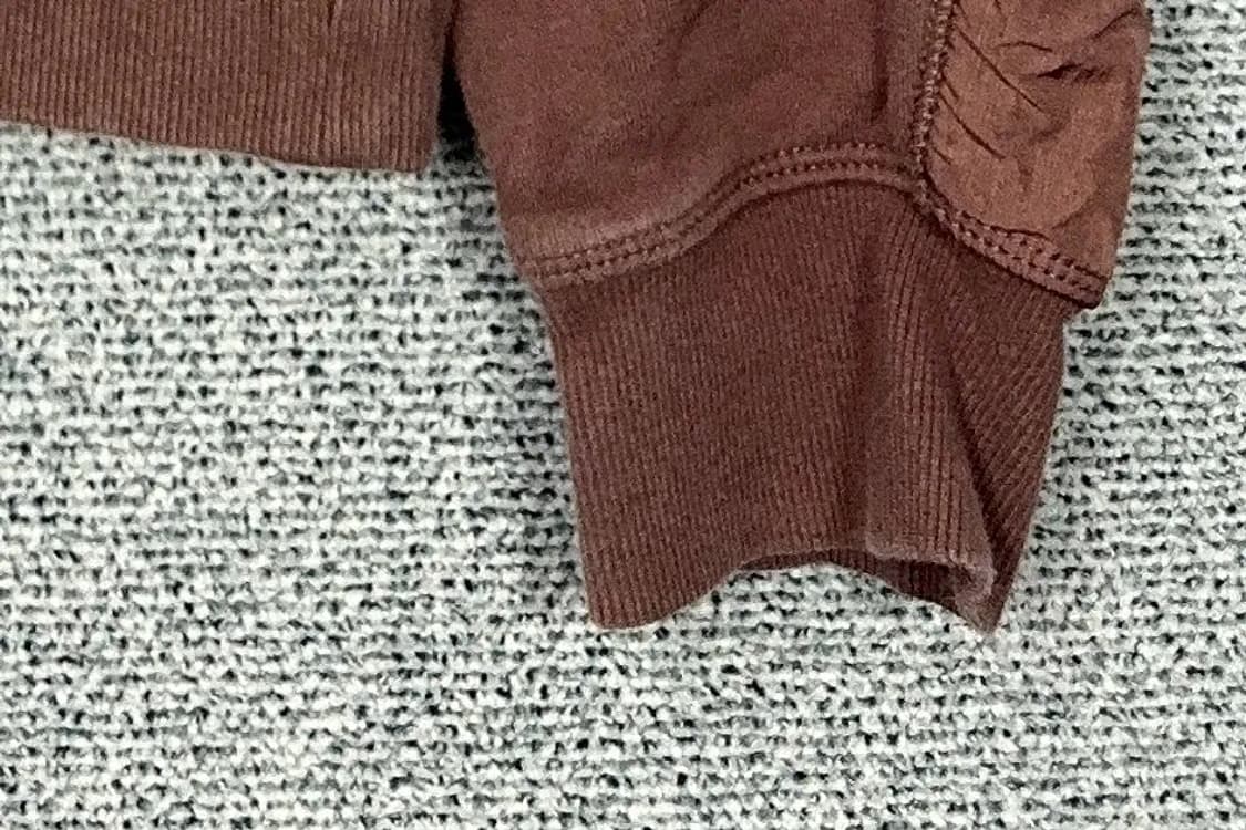 코스 브라운 무지 코튼 후드티 L 상품이미지6