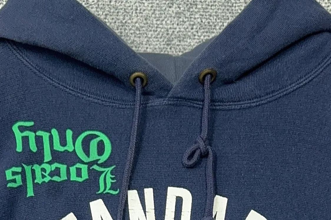 챔피온 리버스위브 네이비 스웻 후드티 MEDIUM 상품이미지5