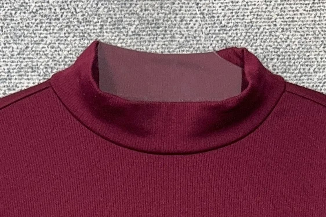 아디다스 버건디 로고 기능성 폴라 긴팔티 110 상품이미지5