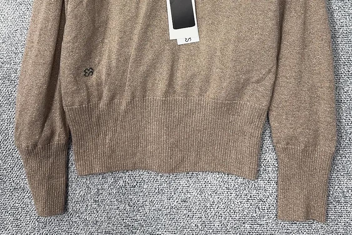 [새상품]스테디스윗스팟 베이지 울 카라 니트 S 상품이미지4