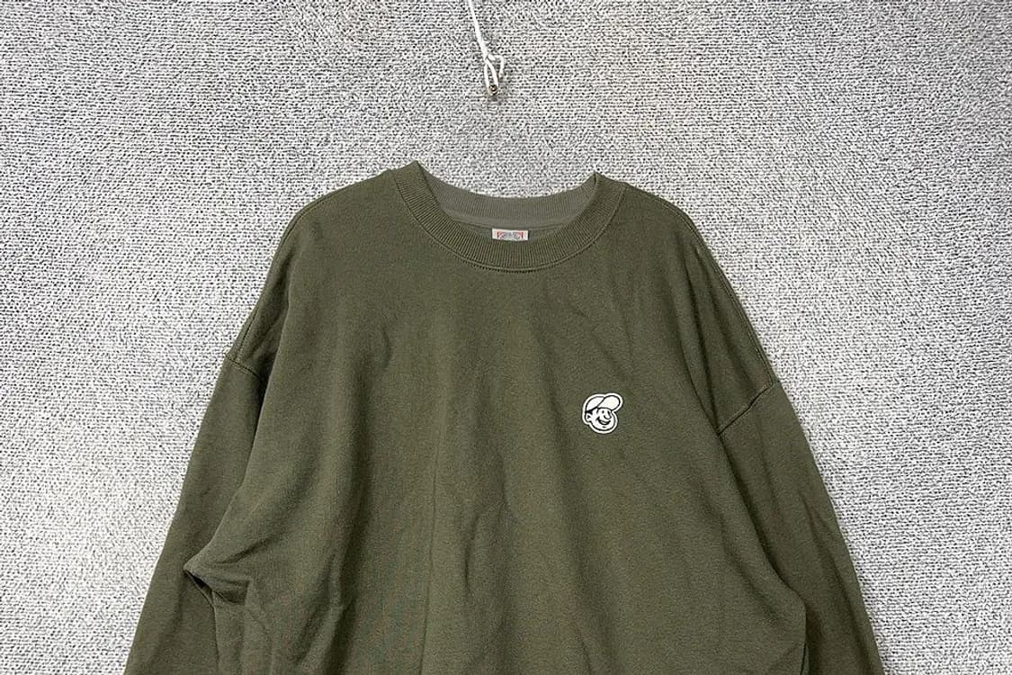 이벳필드 카키 로고 오버핏 맨투맨 XL 상품이미지3