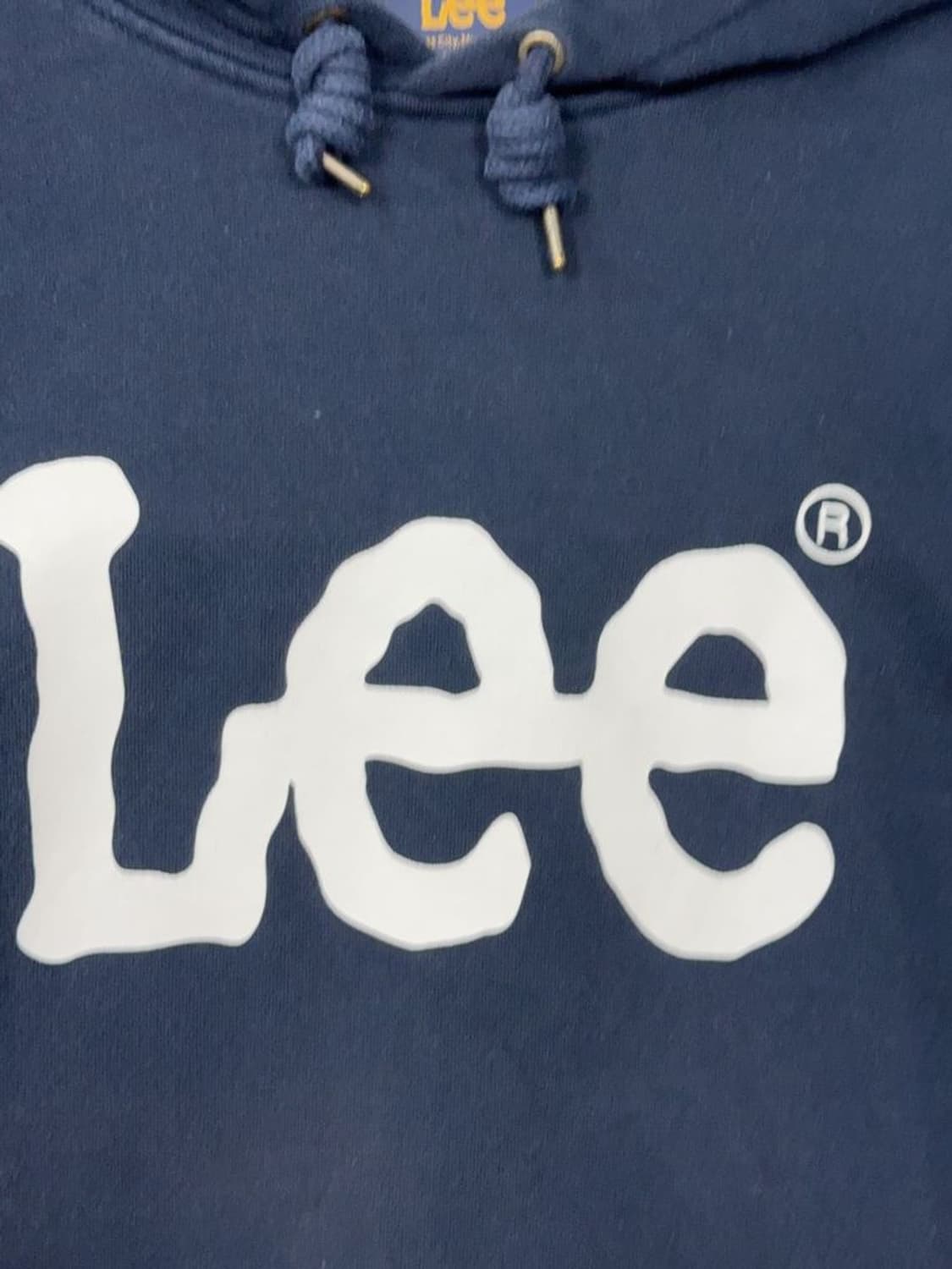 리 프린팅 네이비 후드티 L 상품이미지8