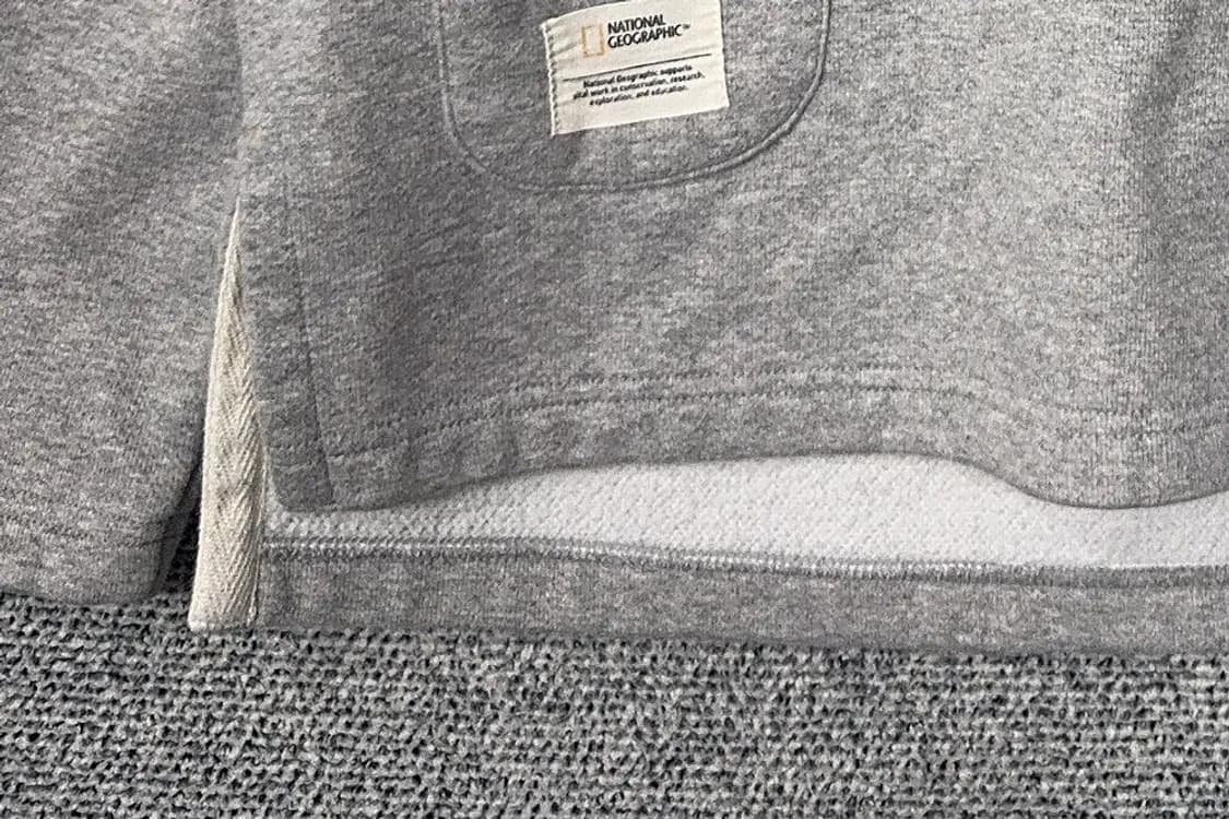 내셔널지오그래픽 라이트 그레이 후드티 S 상품이미지7