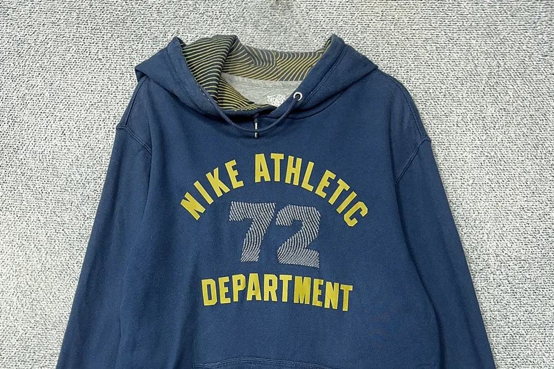 나이키 프린팅 네이비 후드티 M 상품이미지3