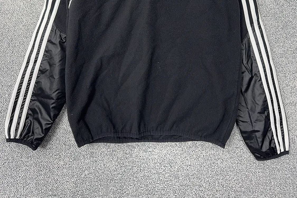 아디다스 블랙 로고 반집업 기능성 맨투맨 M 상품이미지4