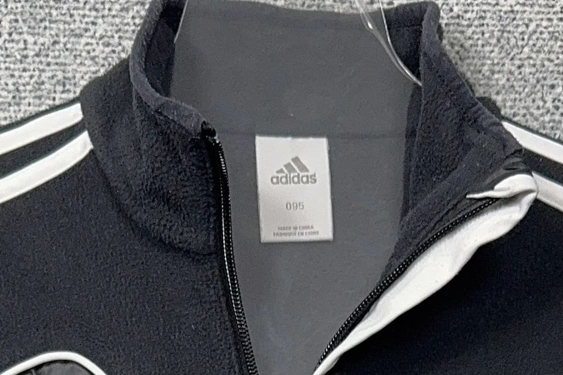 아디다스 블랙 로고 반집업 기능성 맨투맨 M 상품이미지5