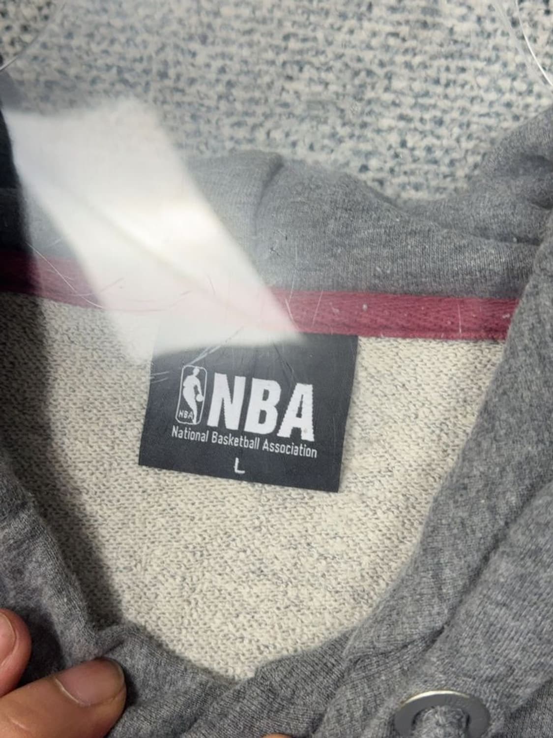 엔비에이 프린팅 그레이 후드티 L 상품이미지7