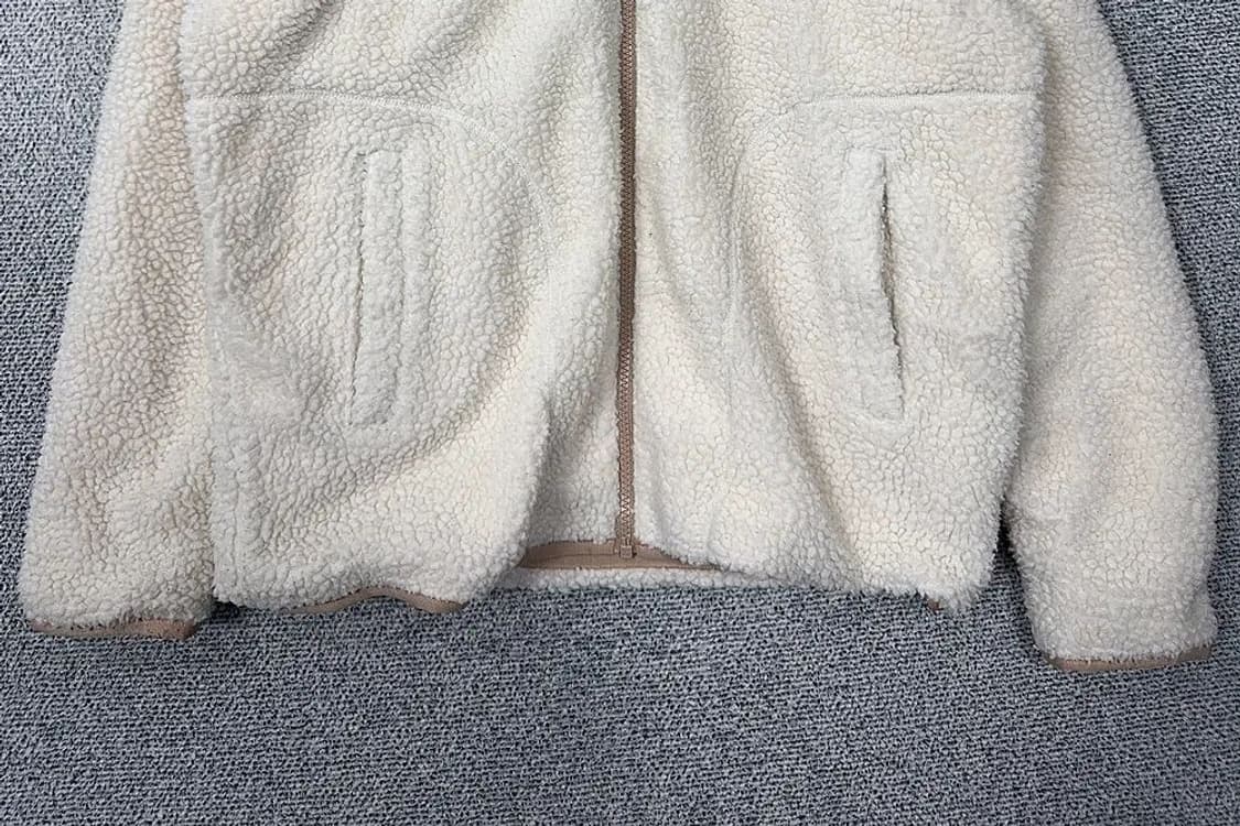 네파 크림 화이트 양털 뽀글이 후리스 후드 집업 S 상품이미지4