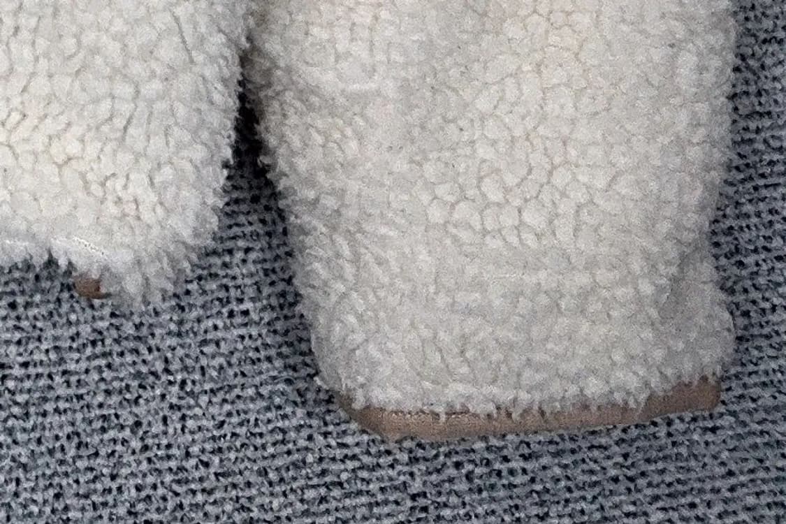 네파 크림 화이트 양털 뽀글이 후리스 후드 집업 S 상품이미지6