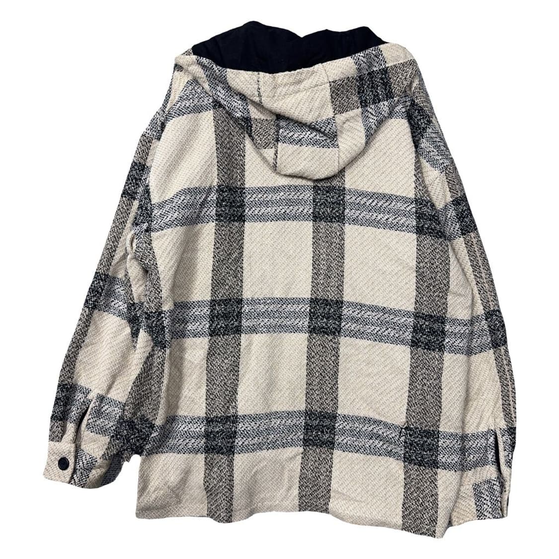 자라 체크 크림 베이지  후드티 L 상품이미지2