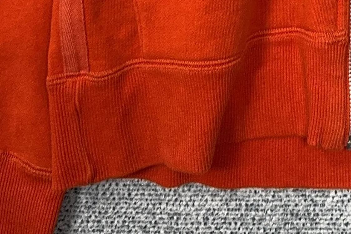 아디다스 흑탭 구형 오렌지 하드 코튼 후드 집업 95 상품이미지7