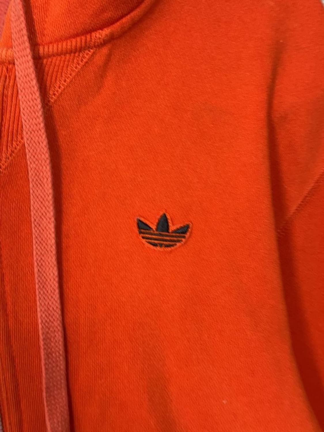 아디다스 흑탭 구형 오렌지 하드 코튼 후드 집업 95 상품이미지8