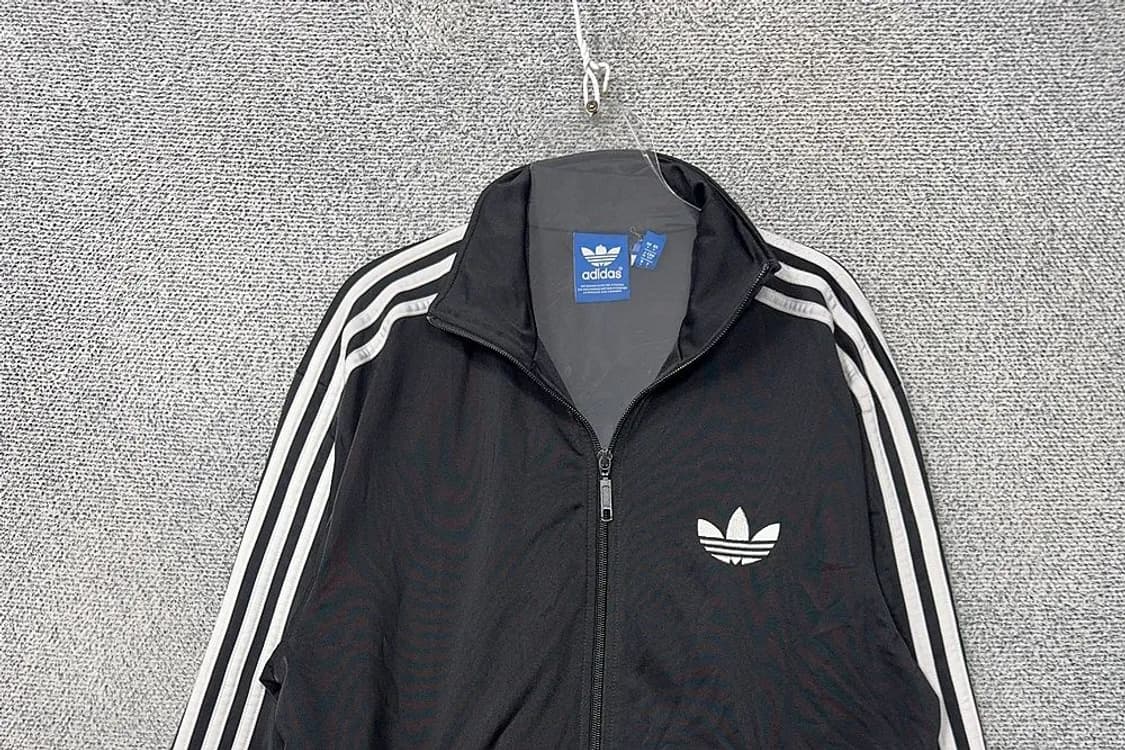 아디다스 파이어버드 검흰 트랙탑 집업 져지 S 상품이미지3