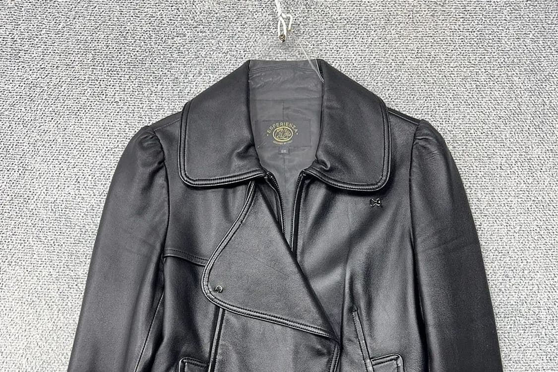 여성 빈티지 쉽스킨 양가죽 라이더 자켓 55 상품이미지3