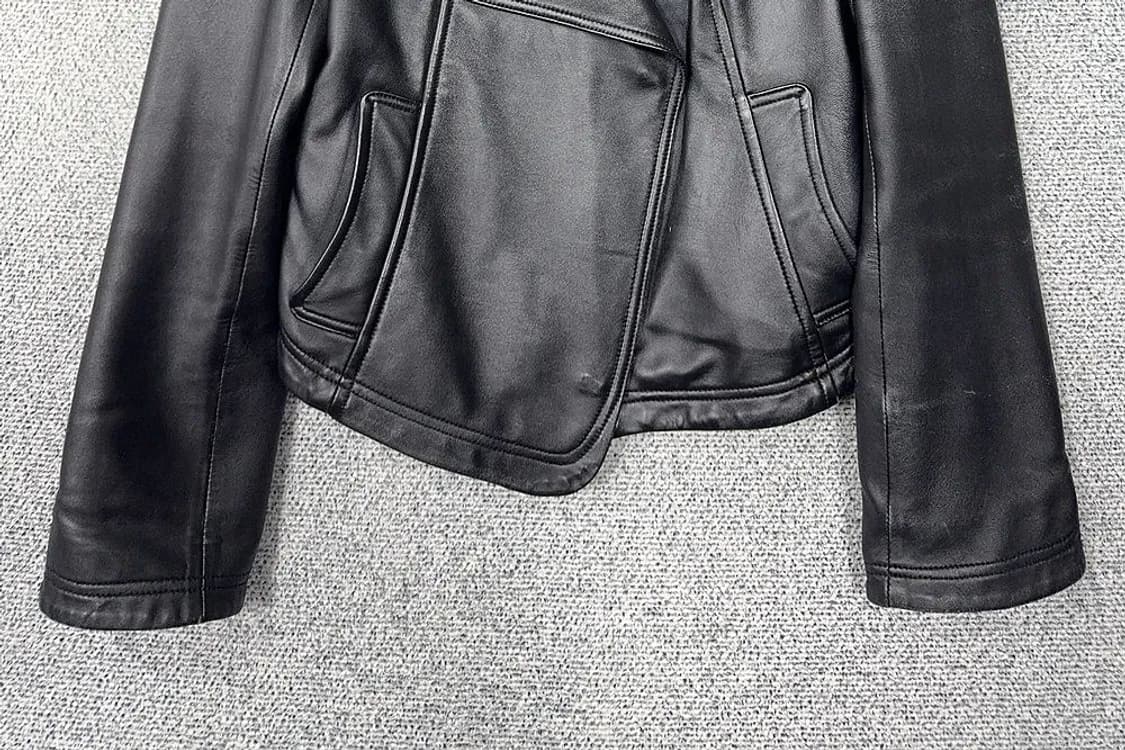 여성 빈티지 쉽스킨 양가죽 라이더 자켓 55 상품이미지4
