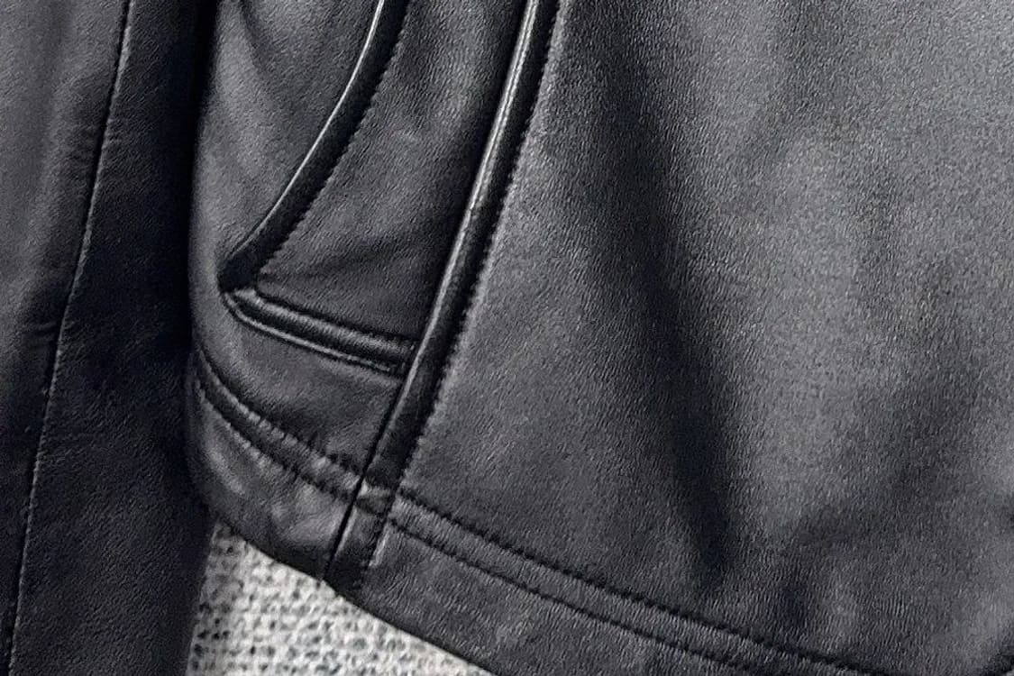 여성 빈티지 쉽스킨 양가죽 라이더 자켓 55 상품이미지6