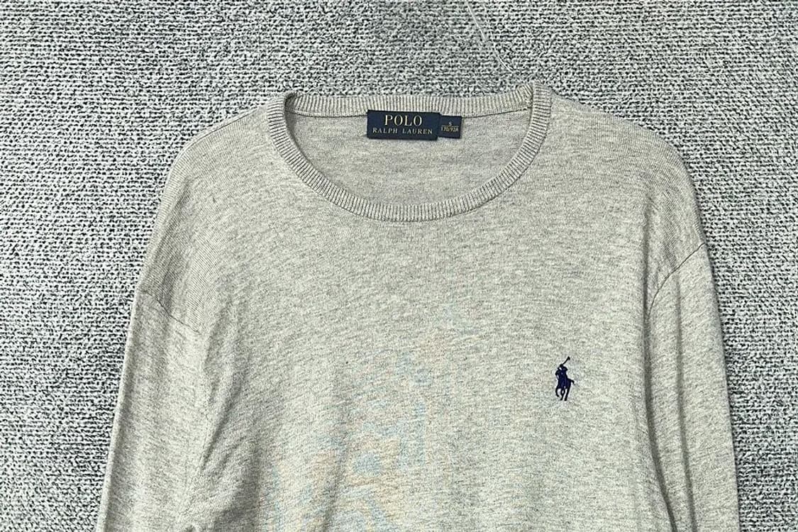 폴로 캐시미어 코튼 그레이 니트 S 상품이미지3