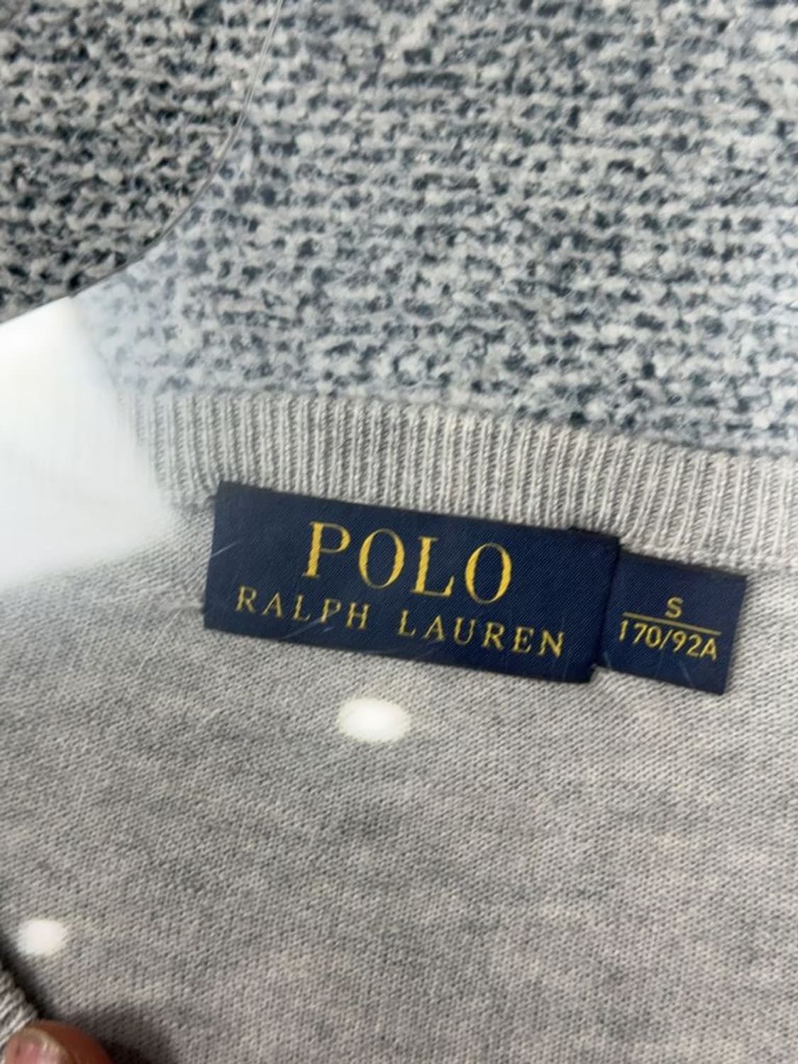 폴로 캐시미어 코튼 그레이 니트 S 상품이미지8