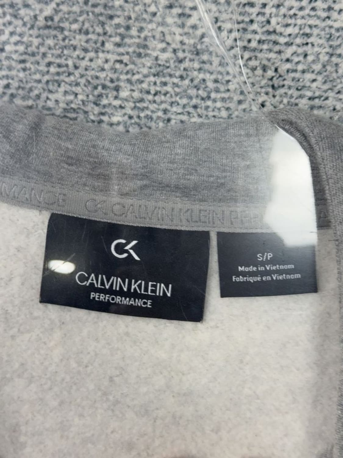 캘빈클라인 라이트 그레이 스펠 로고 후드 집업 S/P 상품이미지7
