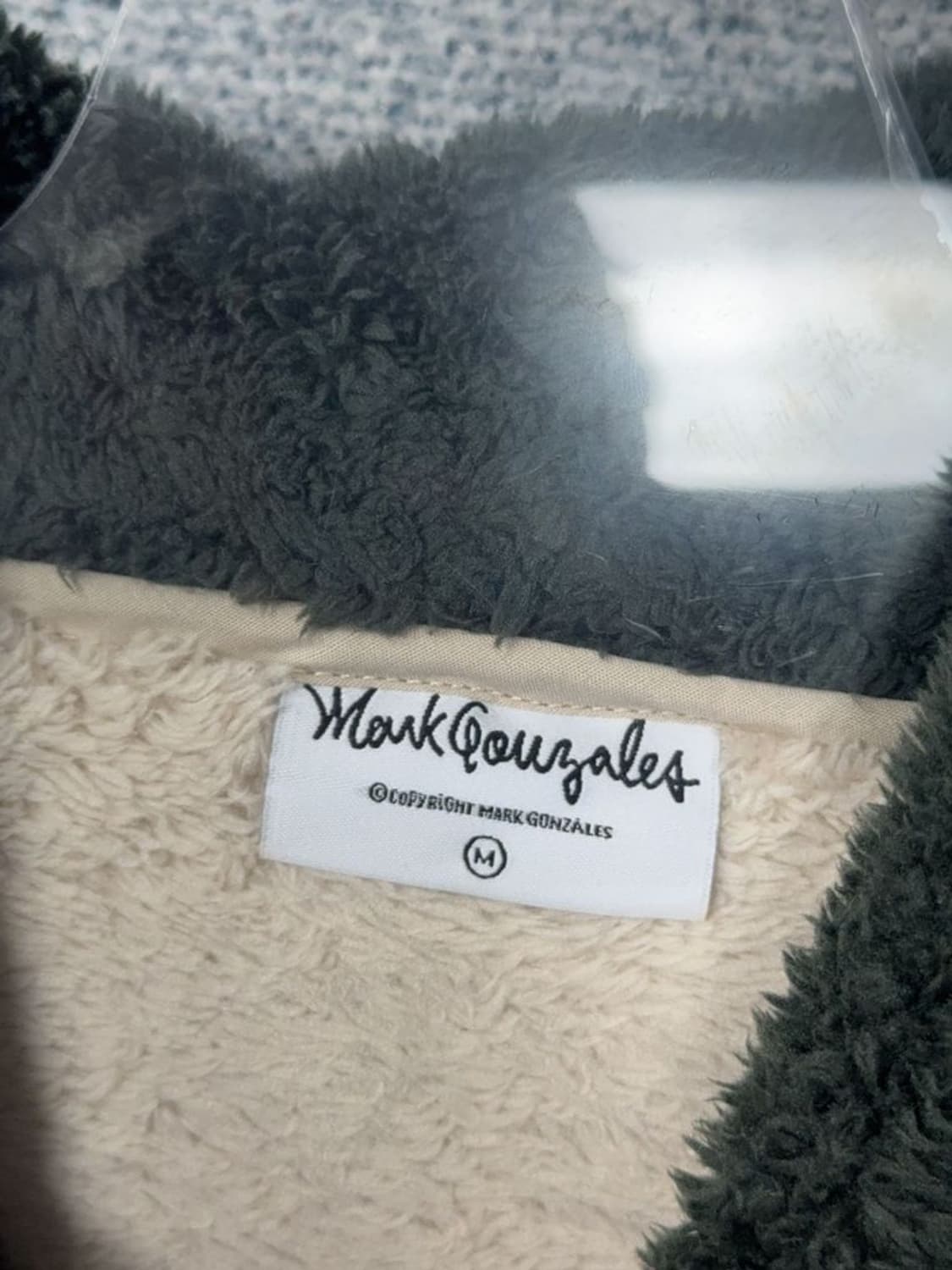 마크곤잘레스 크림 양털 후리스 후드 집업 M 상품이미지7