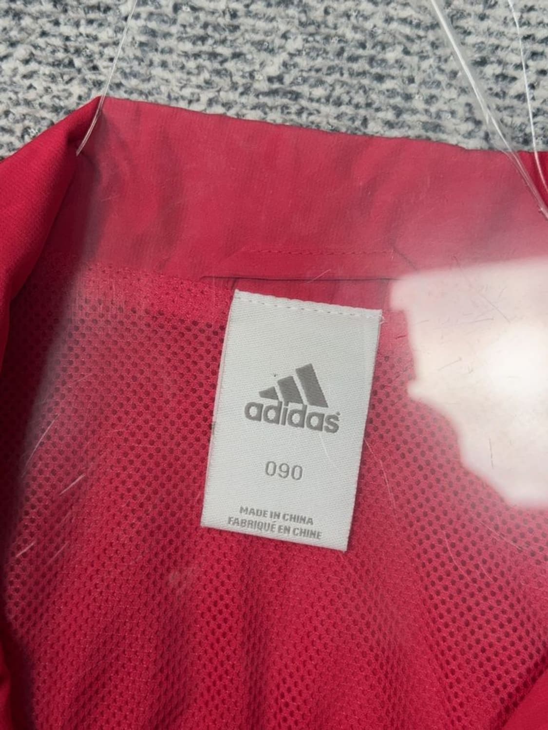 아디다스 레드 로고 삼선 바람막이 090 상품이미지7