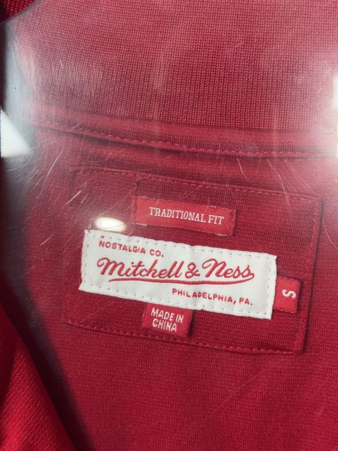 미첼앤네스 필라델피아 로고 레드 트랙탑 집업 저지 S 상품이미지8