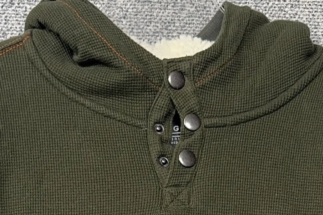 캉골 스펠 로고 카키 후드티 S/P 상품이미지5