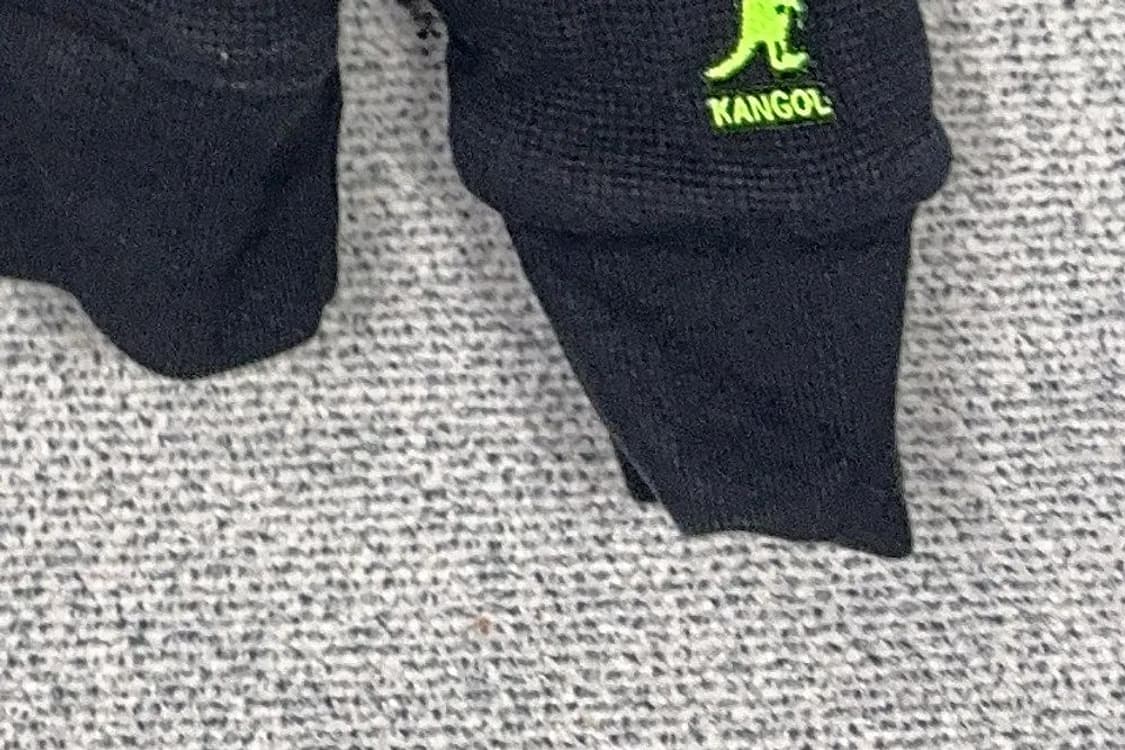 캉골 로고 양털 네이비 후드티 S/P 상품이미지6