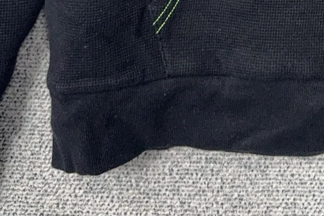 캉골 로고 양털 네이비 후드티 S/P 상품이미지7