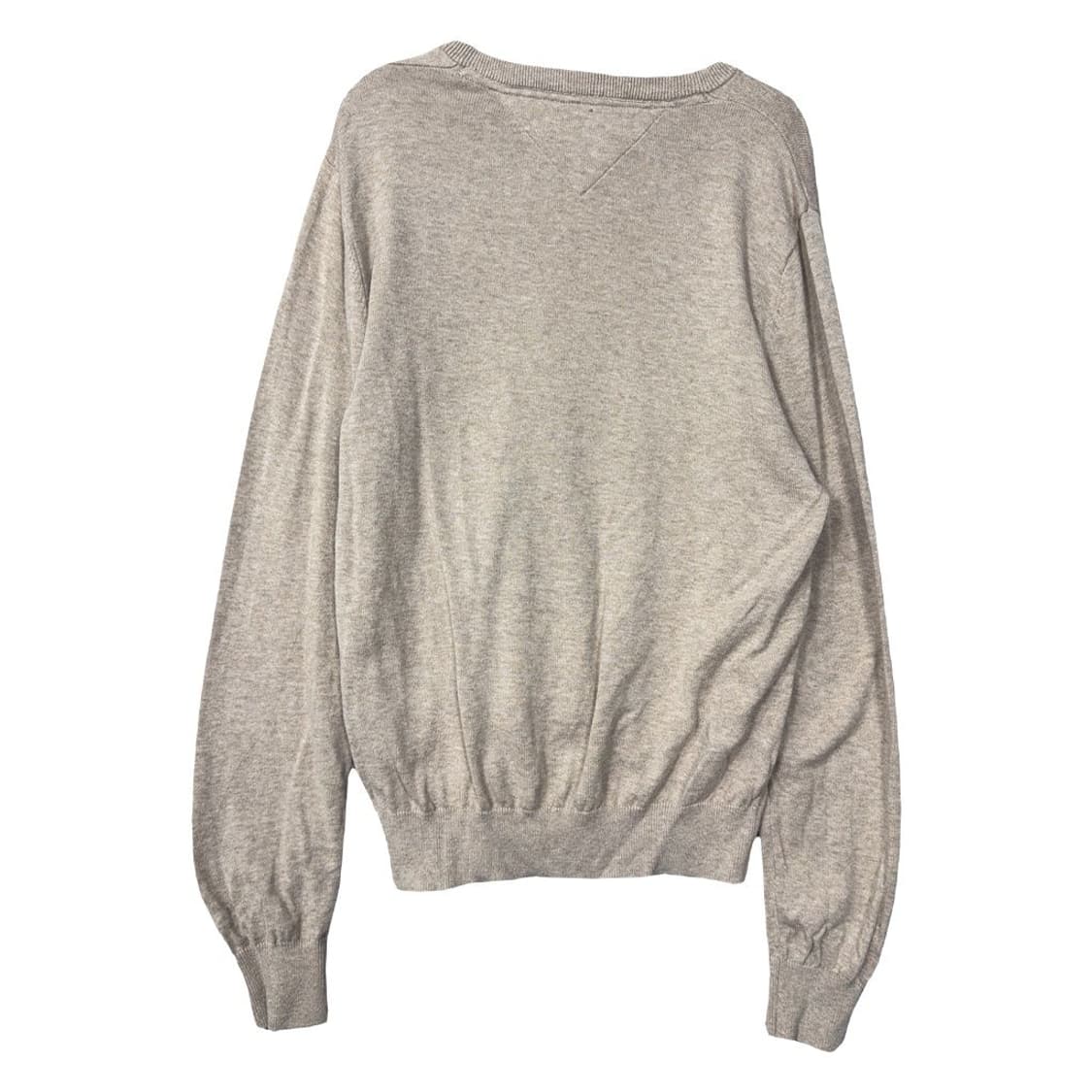 타미힐피거 베이지 오트밀 브이넥 로고 니트 S/P 상품이미지2