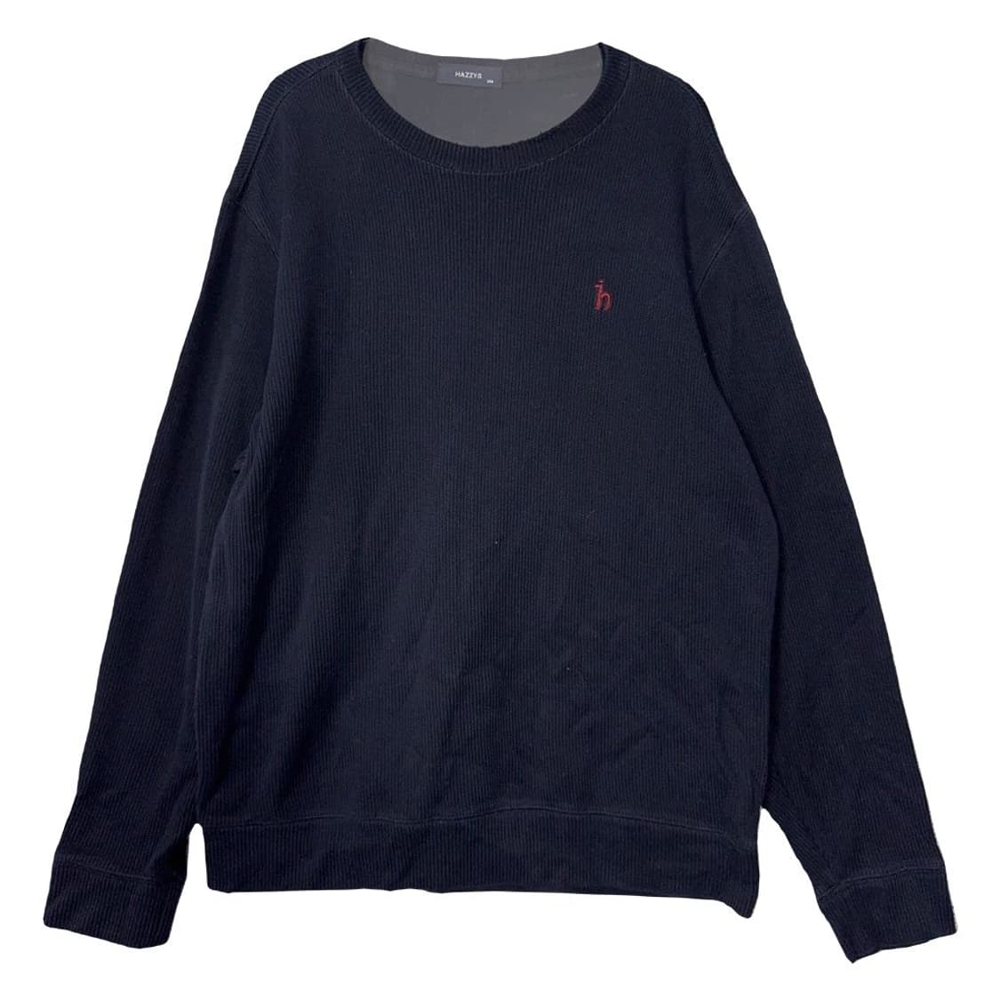 해지스 네이비 오버핏 맨투맨 100 상품이미지1