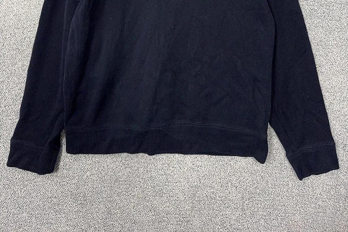 해지스 네이비 오버핏 맨투맨 100 상품이미지4