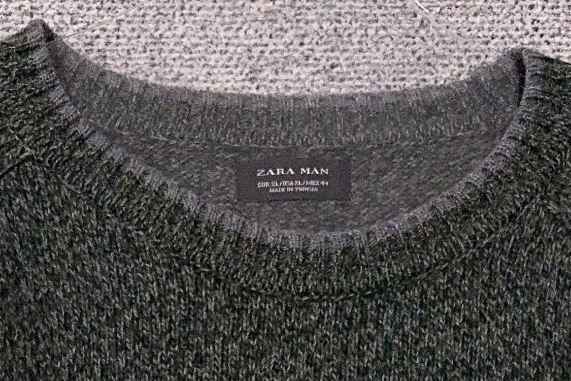 자라 그레이 울 니트 EUR XL/USA XL/MEX 44 상품이미지5