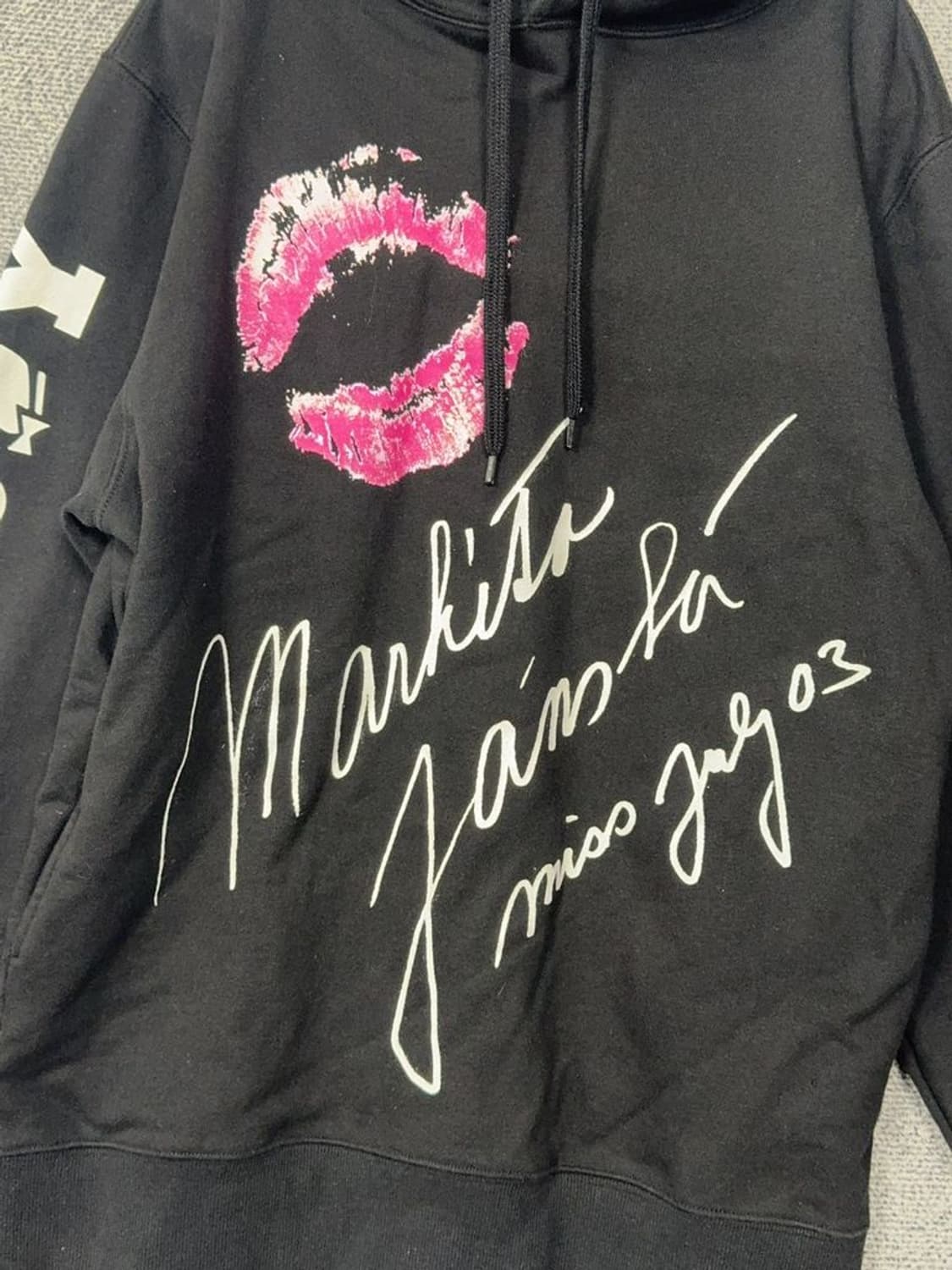 플레이 보이 빈티지 프린팅 블랙 후드티 Medium 상품이미지7