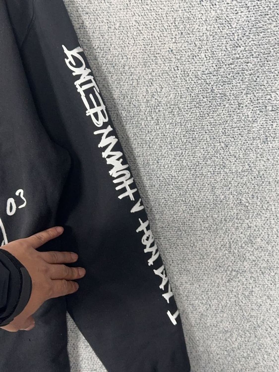 플레이 보이 빈티지 프린팅 블랙 후드티 Medium 상품이미지9